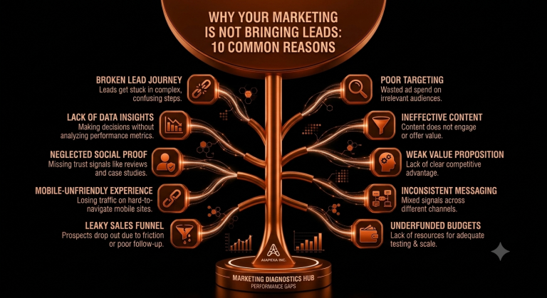 Why Your Marketing Is Not Bringing Leads: 10 Common Reasons ?