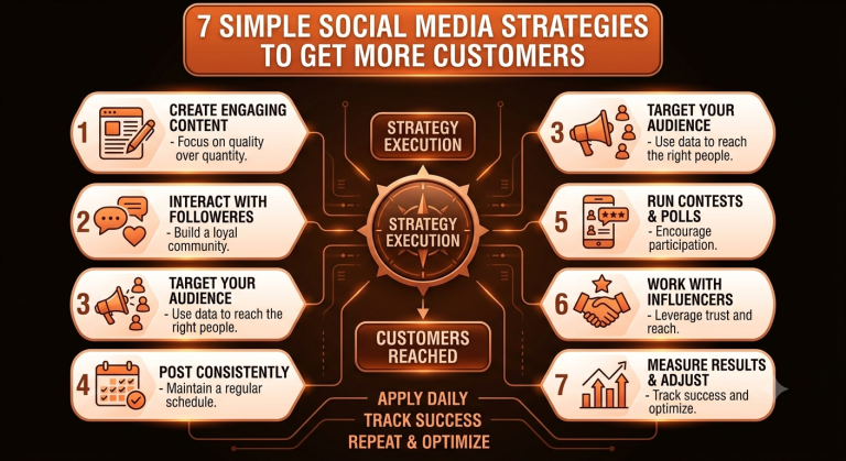 7 Simple Social Media Strategies to Get More Customers.